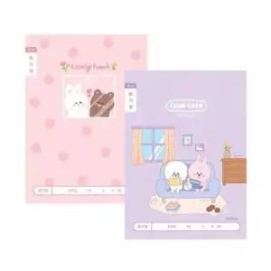 [문구/오피스] 2P 넓은칸 공책 초등 여아 10개입 일기장 저학년 1-2