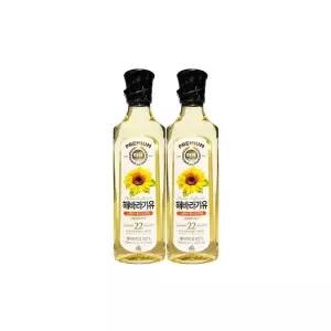 해표 프리미엄 해바라기유 500mL x 2개