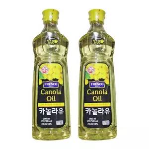 오뚜기 프레스코 카놀라유 900ml 2개 튀김 부침 볶음 샐러드