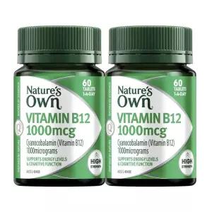 Natures Own 네이처스오운 비타민 B12 1000mcg 60정 2개