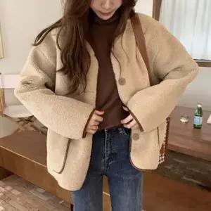 친절한탄씨 여성 양털 뽀글이 자켓 겨울 방한 점퍼 캐주얼 아우터 집업 후리스 코트 여자간절기자켓