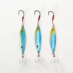 3p세트 갈치 유혹 블루 지그 바이브 루어 메탈 20g 갈치 루어