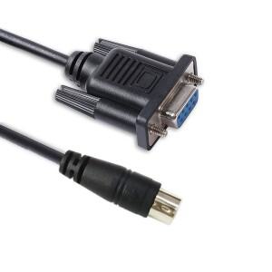 er PTZ310 카메라  RS232 케이블 9 핀 DB9 암-8 미니 딘 직렬 PC 제어 통신