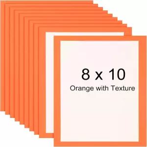8 x 0 골판지 액자 0pcs 오렌지 포토월 디스플레이 종이 잉 아트워크 갤러리 전시용 투명 필름