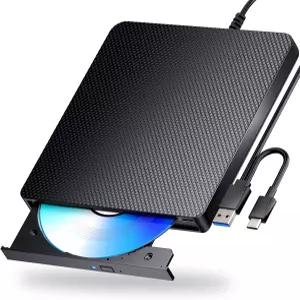aelsoch 외장 블루레이 드라이브 플레이어 읽기/쓰기 호환 블러레이 버너 USB 3.0 / PC Windows 7-11 및