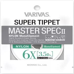 바리바스 VARIVAS 슈퍼 티펫 마스터스펙II 나일론 50m 플라이 스펙2/고강도/연결 스풀/색상별 밴드
