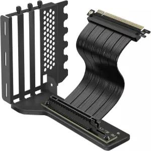 PCIE 4.0 라이저 케이블 200mm가 장착된 수직 GPU 마운트 ATX 케이스용 그래픽 카드 홀더 브래킷 키트 고속