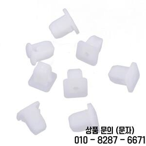 50개/갑 8x8.5mm 구멍 플라스틱 리벳 패스너 푸시 클립 리테이너 Wwhite