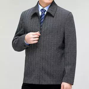 남성 센스있는 하프 코트 클래식 울자켓 박시 고급 상의 칼라 논스톱 링클 캐주얼 MODU1