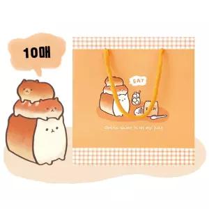 프롬앤투 FP16A-2 밍꼬 캐릭터 쇼핑백 10개 1세트종이가방 종이백 봉투 고급 디자인 선물용 포장케이스
