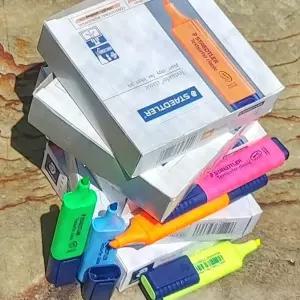 스테들러 Textsurfer classic 형광펜-Vivid 1다스색색연필 세트 밑줄 중요표시 학생 야광색