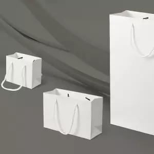 PrimeBulk 쇼핑백 10p(21x14cm) 심플종이가방 포장 선물용 선물백 소품백 감사 종이백