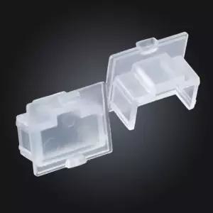 RJ 45 포트 미니 보호캡 클리어 100개 LAN케이블커버 LAN 랜케이블 케이블 렌선 인터넷연결선