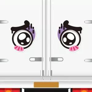 슬픈왕눈이2 고휘도반사 대형 차량스티커 270x340mm자동차 용스티커 이스티커 모양 하이빔 육각 화물차 야