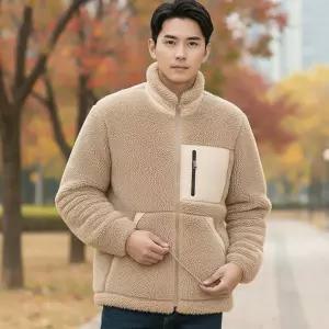 남자 여자 겨울 외출 사무실 실내 기모 안감 배색 가벼운 후리스 자켓봄가을잠바 여성패딩점퍼 야구 얇은