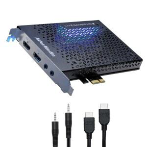 AverMedia Live Gamer HD 2-PCIe 내부 게임 캡처 카드, 멀티 카드 지원, Xbox 시리즈 x /s의 저지연 패스스루, PS5, 닌텐도 스위치, 윈도우 10(GC570)을 통해 1080p 60으로 녹화 및 스트리밍 가능