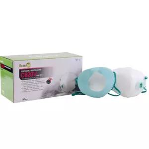 크린탑-안면부 여과식 보형물 방진마스크 C620VWB 2급배기(분진 미스트) (BOX(10EA))접이식 곡면 고성능 냄