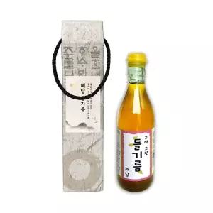 들기름 1구 350ml 케이스 통들깨100 저온착압 딱1회반찬 수입 가정용 압착 선물용