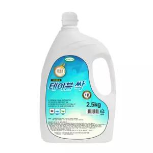 테이블싹 2.5L 식탁 세정 탈취 싱크대 주방타일제 클리너 냉장고청소 세정제 크리너 업소용세제 세제