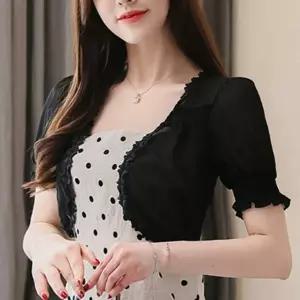 원피스 미니 쉬폰 레이스 반팔 여름 볼레로가디건 볼레로 자켓 쉬자켓 상의 숏가디건 코트 코디 얇은 쉬가