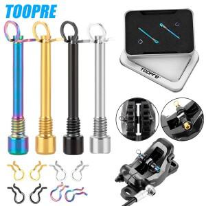 TOOPRE 자전거 유압 디스크 브레이크 패드 볼트, 티타늄 합금 고정 핀 인서트, 켈리퍼 나사 리테이너, 사이