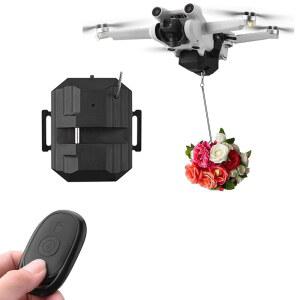 [미국배송] DJI MINI 4 PRO / 3 2 SE 드론 페이로드 드로퍼 출시 낚시줄 드로퍼 결혼식 구조용 드롭 시스템 배송 운송 장치 던지기기