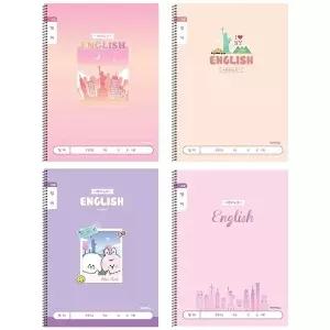 고품질 초등 슬림 영어 여아 넓은칸 노트 공책 1박스 160개입 초등학생노트 초등학생공책 WFM0WH5