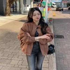 스웨이드 차이나 블루종 자켓 무배 워너비뮤즈 (41512392)