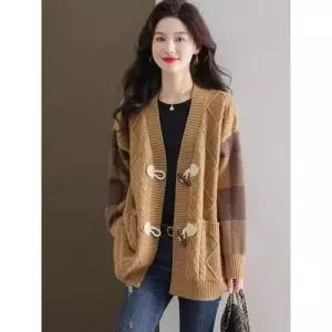 여친 하프 롱 니트 캐주얼 트렌디 스웨터 봄가을 아이템 상의 카디건 HT3