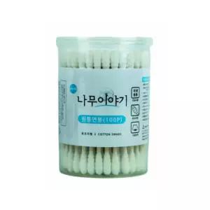 나무이야기 회오리형 원통면봉 100P 10개입세트 이쑤시개 귀이개 청소 목욕탕