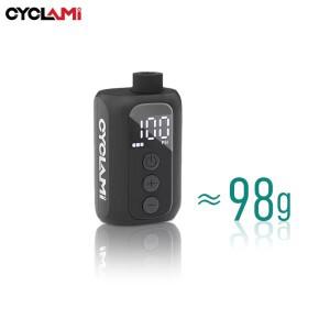 CYCLAMI 100 PSI 고압 스크린 미니 펌프 휴대용 포켓 자전거 전기 공기 펌프 자전거 고속 압축기 타이어 인