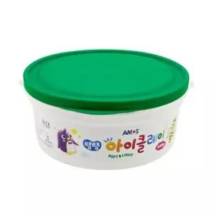 아모스 23000 탱탱아이클레이 400g 초록 점토 버켓