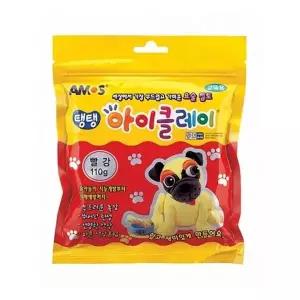 아모스 6000 탱탱아이클레이 110g 빨강 점토