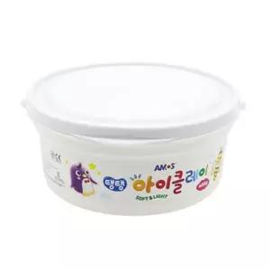 아모스 23000 탱탱아이클레이 400g 흰색 점토 버켓
