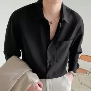 댄디 스타일 남성 캐주얼 셔츠 깔끔한 데일리 남방 - 4컬러