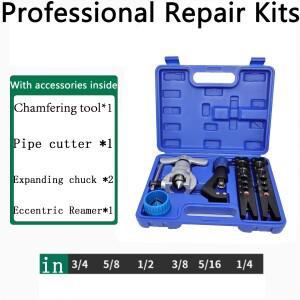CT-806 미터법  인치 튜브 확장기 키트 에어컨 동관 파이프 리머 플레어링 도구 6-19mm 1/4-3/4