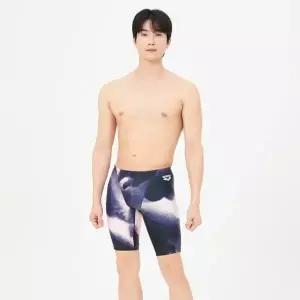 매장정품 아레나 WORLD AQUATICS 인증 남성 실내수영복 오로라 선수 4부 (A4FM1CF07PNK) 289769