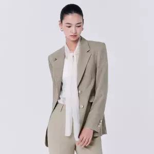 더엣지 정상가 135,000원 투버튼 체크 자켓
