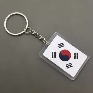 태극기 열쇠고리 양면 미니 태극기 키링 S12835