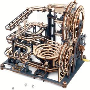 로보타임 3D 퍼즐 마블 런 - LGA01 나이트 시티 목조 모델 제작 빌딩 키트