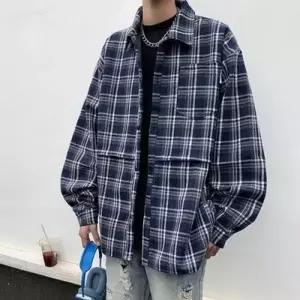[텐바이텐][홍은]캐주얼 남성 루즈핏 간절기 데일리 체크셔츠 가을아우터 패션