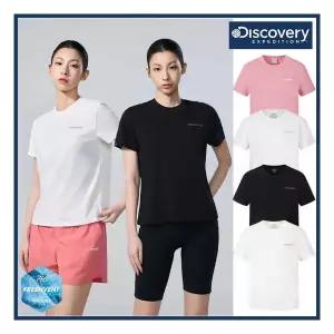 디스커버리 26년 여름 신상 여성 프레시벤트 에센셜 반팔티셔츠/냉감기능성/면혼방소재/캐주얼/레귤러핏 DW