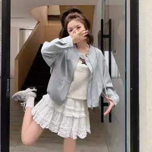 루타꽁몰 여친 코트 재킷 쇼트 가죽 HO1