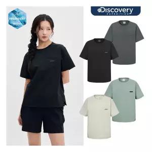 디스커버리 [택가79,000원] 25SS 여성 프레시벤트 냉감 우븐 가슴포켓 반팔티 DWRS82053 583276