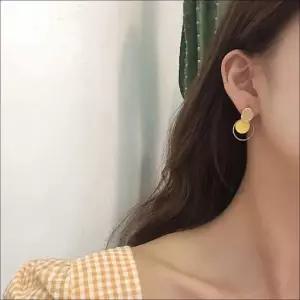 귀걸이 여자 데일리 원형 이어링 실버925 심플 패션 큐빅귀걸이 링귀걸이 하트귀걸이