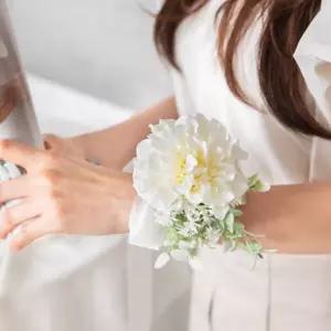 [텐바이텐]다알리아 조화 꽃 팔찌 셀프웨딩 브라이드 웨딩 12cm 촬영