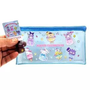 산리오 캐릭터즈 슬림 파우치 시원한 스위트 산리오pvc파우치 산리오파우치 비닐파우치