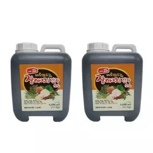 광야식품 일품 장아찌 간장소스 만능소스 간편소스 대용량 4600ml 2개