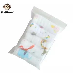 5 개/몫 모슬린 6 레이어 코튼 소프트 베이비 타올 페이스 손수건 목욕 먹이 얼굴 수건 닦아 Burp Cloth