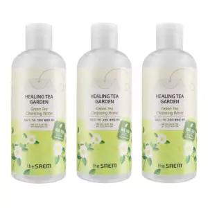 더샘 힐링 티 가든 그린티 클렌징 워터 300ml 3개 .